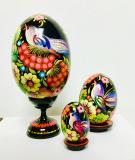 Wooden Goose Eggs Petrykivka,hand made